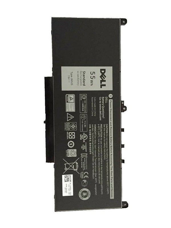 Replacement Dell Latitude E7270 E7470 55Wh 7.6V J60J5 Replacement Laptop Battery - JS Bazar