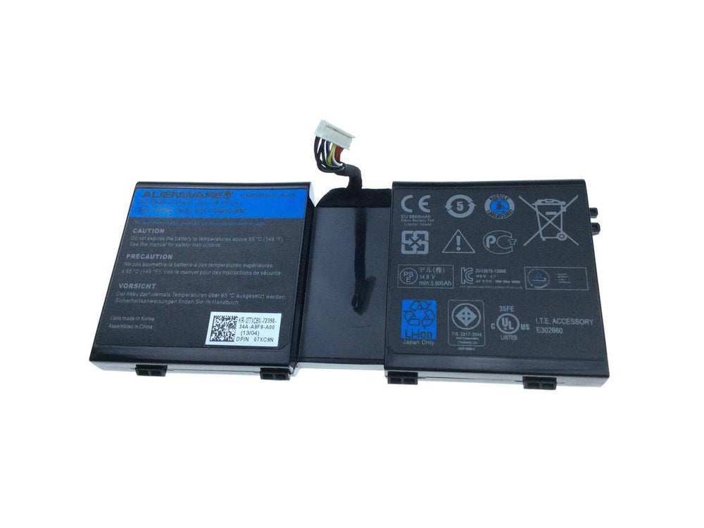 Replacement 14.8V 86Wh 2F8K3 0KJ2PX G33TT 02F8K3 KJ2PX Dell Alienware 17 17X 18 18X M18X M17X ALW18D-1788 Tablet Battery - JS Bazar