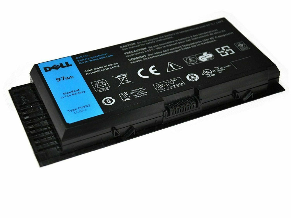 97Wh Replacement FV993 T3NT1 Dell Precision M4600 M4700 M6600 M6700 PG6RC R7PND 0TN1K5 Replacement Laptop Battery - JS Bazar