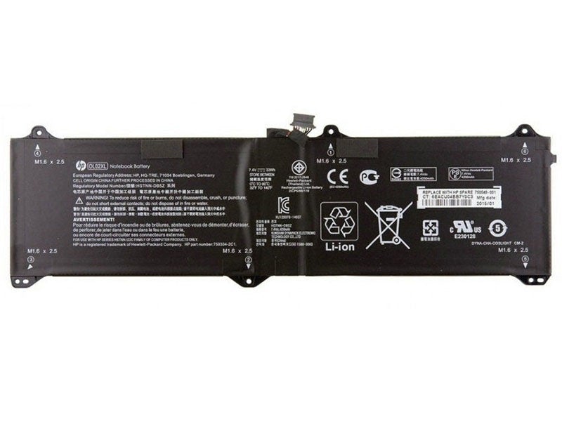 OL02XL Replacement HP Elite x2 1011 G1 Tablet P7Y17US, Elite x2 1011 G1 Tablet N6J79US Laptop Battery - JS Bazar