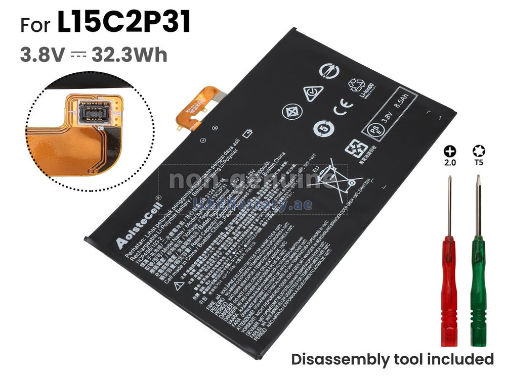 L15C2P31 Lenovo YogaBook YB1-X91F 8500mAh SB18C04740 Replacement Laptop Battery - JS Bazar