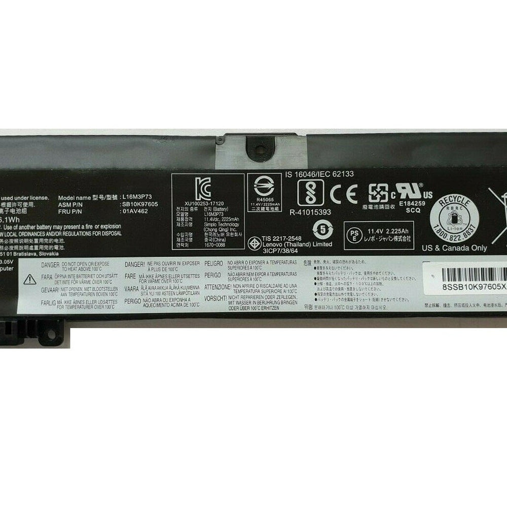 26Wh Lenovo ThinkPad T460s, ThinkPad T470s, 01AV462, 01AV405, SB10J79004 Laptop Battery - JS Bazar