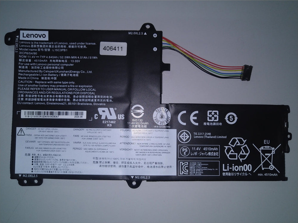 L15C3PB1 Lenovo Flex 4-1580 Series, Ideapad 330S-15IKB (81F5001TPH), Yoga 510-14IKB(80VB004RMJ) Replacement Laptop Battery - JS Bazar