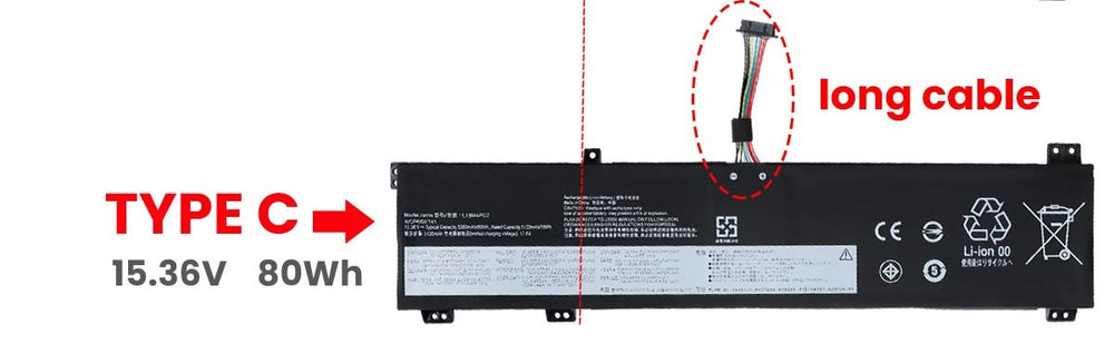 L19M4PC1 Lenovo Legion 5P-15IMH05 Legion 5-15IMH05 5-15ARH05 series L19C4PC0 5B10W86196 L19M4PC0 Replacement Laptop Battery - JS Bazar