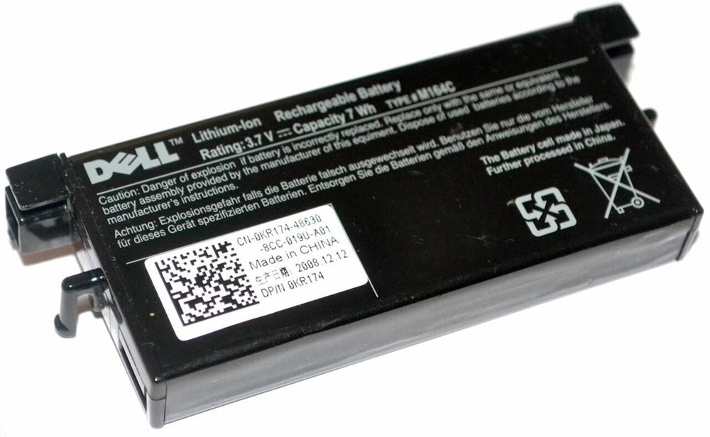 3.7V 7Wh Replacement GC9R0 KR174 M164C M9602 X8483 Dell PERC 5/E 6/E H700 H800 Replacement Laptop Battery Laptop Batteries JS Bazar