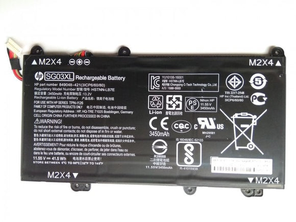 Replacement SG03XL HP Envy 17-U294CL, ENVY 17-u110nr W2K90UA, M7-U009DX HSTNN-LB7E TPN-I126 3ICP7/61/80 Laptop Battery Laptop Batteries JS Bazar