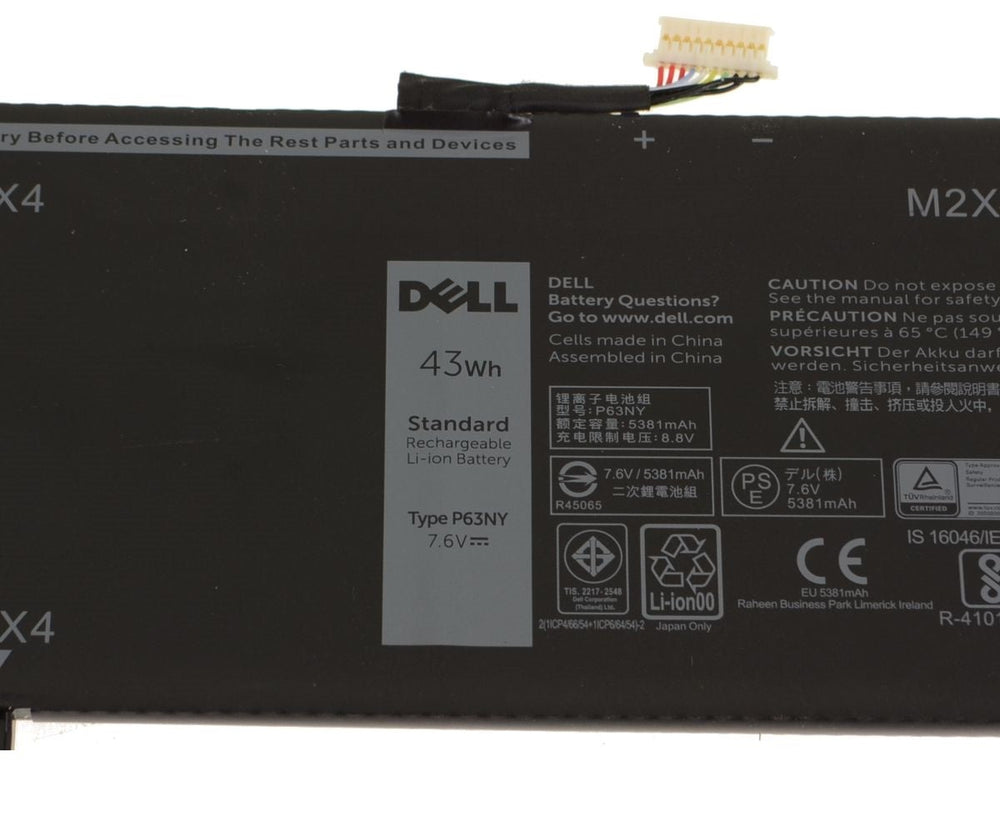 43wh P63NY N3KPR Dell Latitude 13 7370 series Latitude 7370 Laptop Battery - JS Bazar