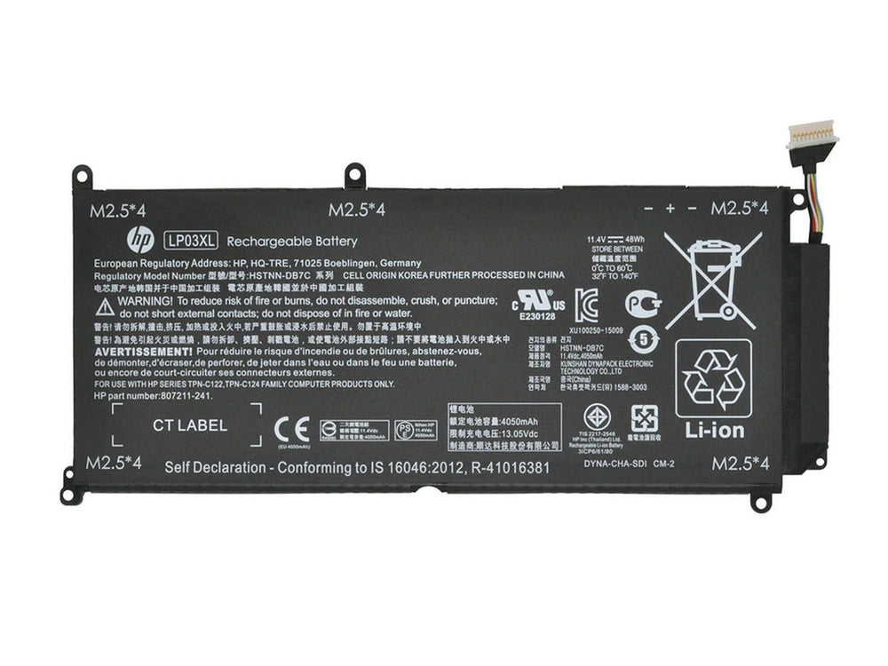 LP03XL Replacement HP Envy 14 Series, 15 Series Envy 14-J002TX, Envy 15-AE034TX Laptop Battery - JS Bazar