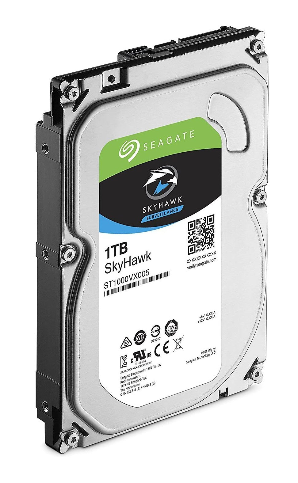 Seagate 2TB SkyHawk Surveillance Hard Drive - SATA 6Gb/s 64MB Cache 3.5-Inch Internal Drive | ST2000VX008 Hard Drives JS Bazar