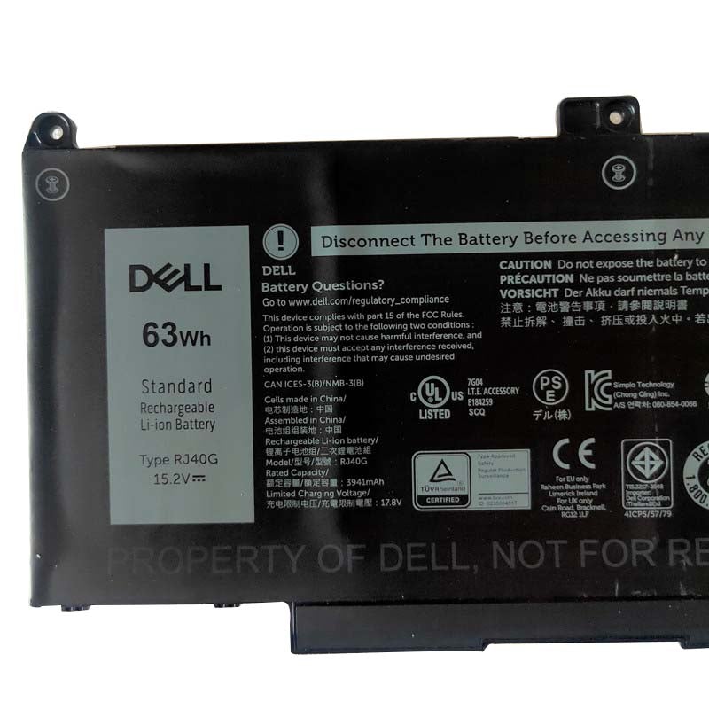 RJ40G Replacement Dell Latitude 14 5420, Precision 15 3560 758J7, Latitude 14 5420 XPC5H Replacement Laptop Battery - JS Bazar