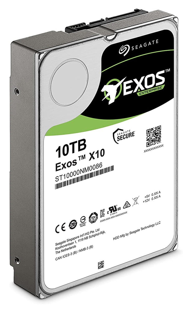 Seagate Exos X10 Enterprise Capacity 3.5'' HDD 10TB (Helium) 7200 RPM SATA 6Gb/s 256MB Cache Hyperscale 512e Internal Hard Drive  | ST10000NM0016 - JS Bazar