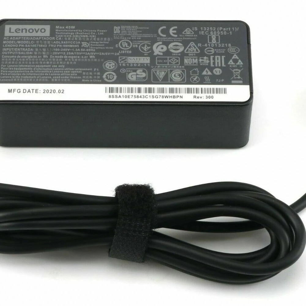 New 45W Type-C AC Replacement Adapter Charger compatible with Lenovo Yoga 720-13IKB 80X6, 910-13IKB 80VF - JS Bazar