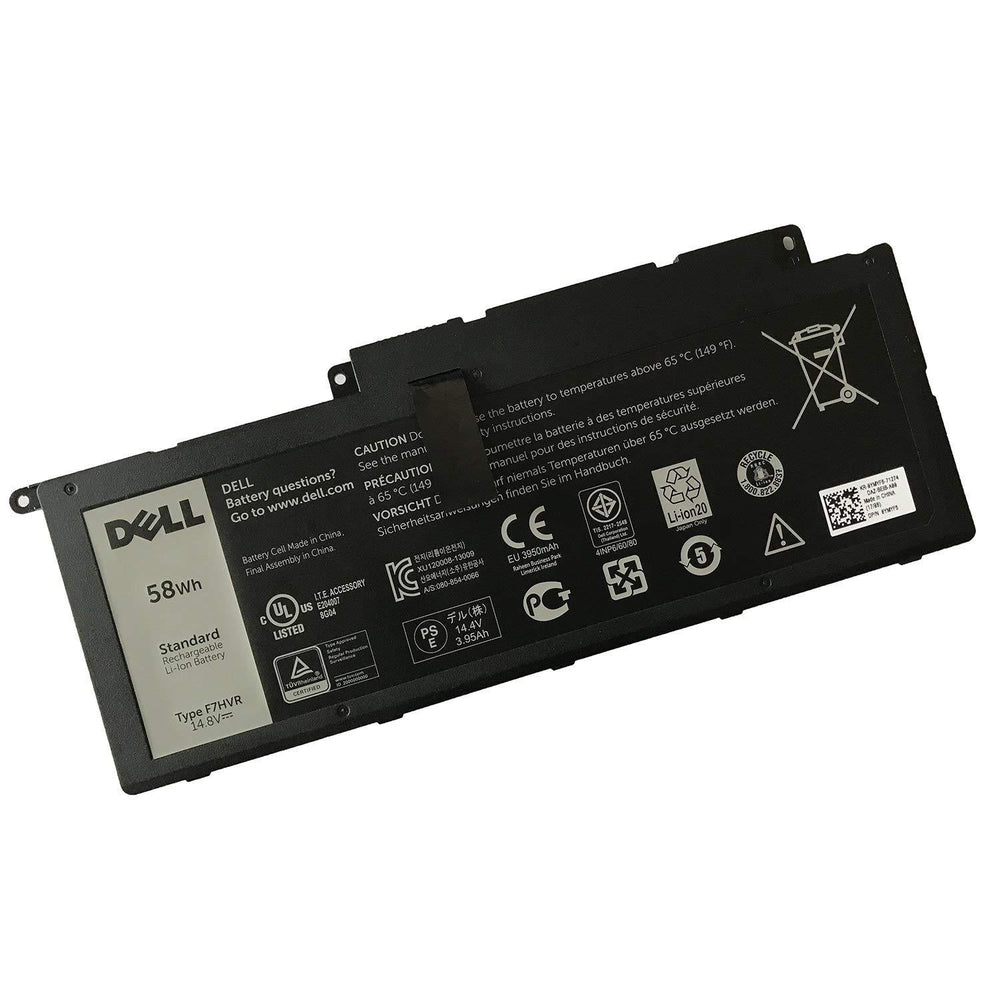 Replacement 14.8V 58Wh F7HVR G4YJM 062VNH T2T3J Dell Inspiron 17 7000 7737 7746 14 15 15r 5545 7537 14-7437 Replacement Laptop Battery - JS Bazar