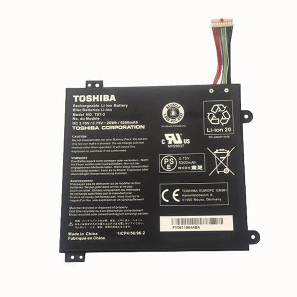 3.75V 20wh Replacement T8T-2 Toshiba Satellite Click Mini L9W-B Series Tablet Laptop Battery JS Bazar