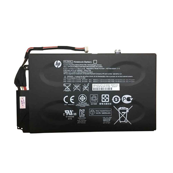 Replacement EL04XL HP Envy 4-1000, Envy 4T-1200 CTO Laptop Battery Laptop Batteries JS Bazar