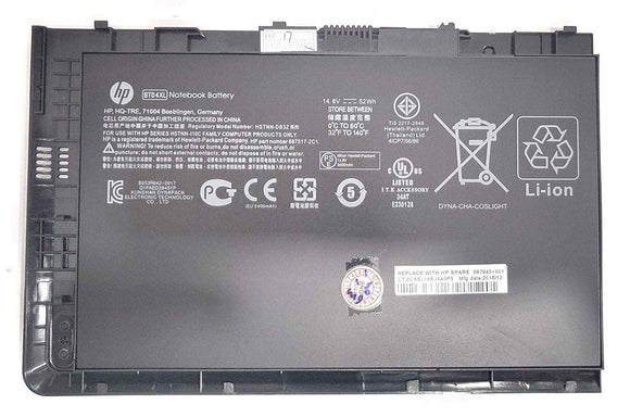 Replacement HP EliteBook Folio 9470 9470m 9480 BT04XL HSTNN-IB3Z HSTNN-l10C BA06 14.8V 52Wh 4Cells Long Life Notebook Battery Laptop Batteries JS Bazar