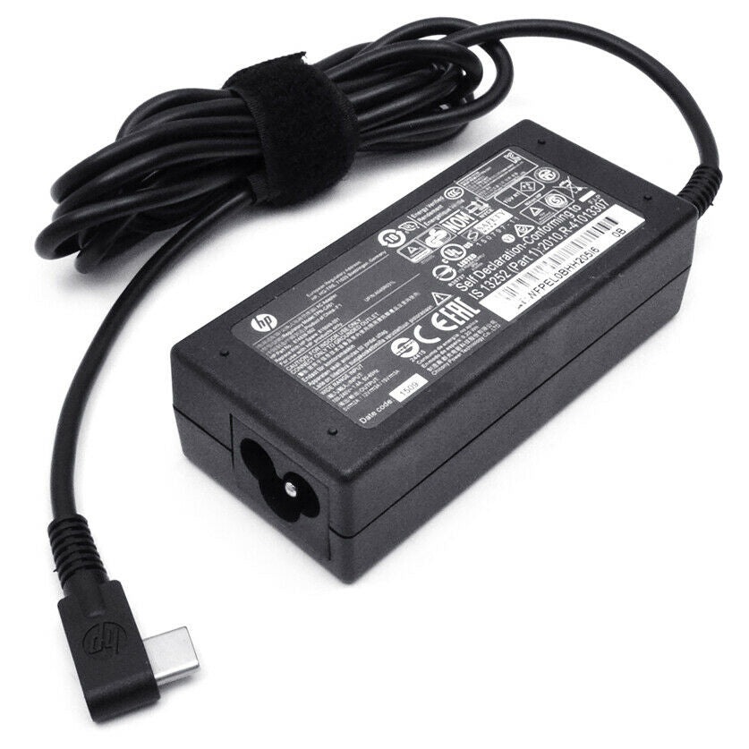 45W USB type c ac Replacement Adapter 15V 3A HP Chromebook 13 G1 Elite x2 1012 G1 Spectre 13-v000 13-v100 13t-v000 Laptop Charger JS Bazar