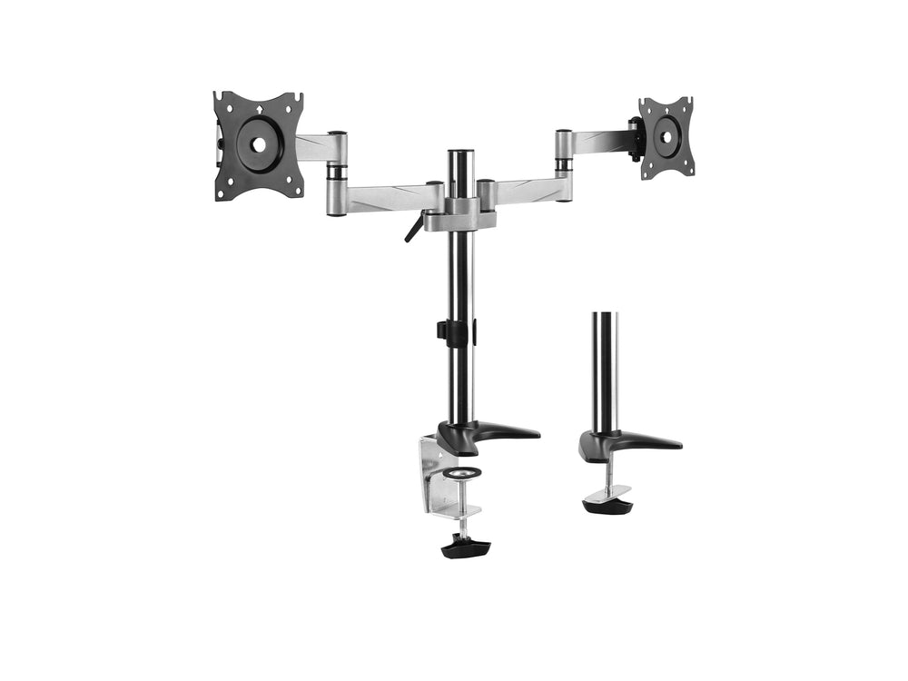 Die Casting Aluminum 91-LDT11C024 NEWSTAR is a dual monitor desk monitor stand. - JS Bazar