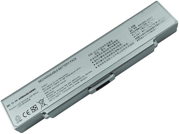 Sony Vaio VGN-NR160N/S, VGN-CR19VN/B, VGP-BPS9(Silver), VGP-BPS10 Replacement Laptop Battery Laptop Batteries JS Bazar