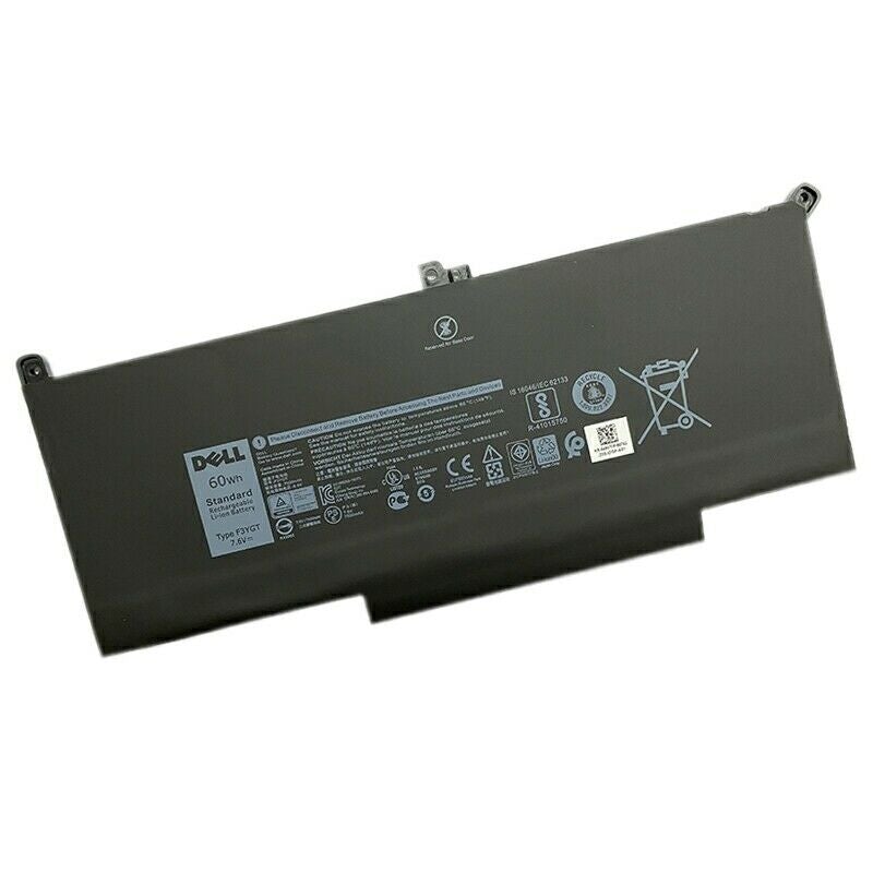 Dell Latitude E7280, E7480, E7290, E7380, E7390, E7490 and DM3WC 0DM3WC 2X39G (7.6V, 60Wh / 7500mAh, 4 Cells) Replacement Laptop Battery - JS Bazar