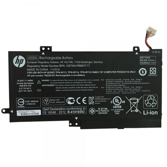 Replacement 11.4V 48Wh LP03XL HSTNN-DB7C HSTNN-DB6X HP Envy 15-ae015TX Envy 15-ae016TX Envy 15-ae017TX Laptop Battery Laptop Batteries JS Bazar