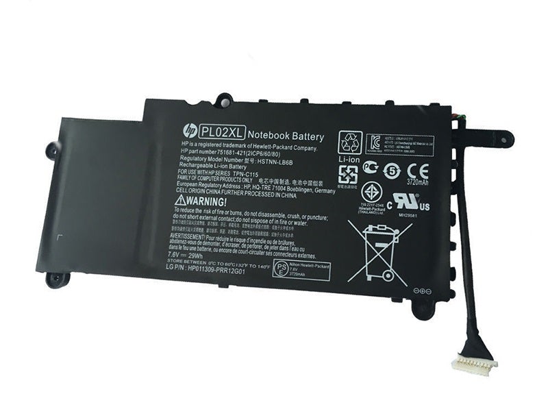 Replacement PL02XL HP Pavilion 11-N001SIA, Pavilion 11-N020TU, PL02029XL HSTNN-LB6B HSTNN-DB6B Laptop Battery - JS Bazar