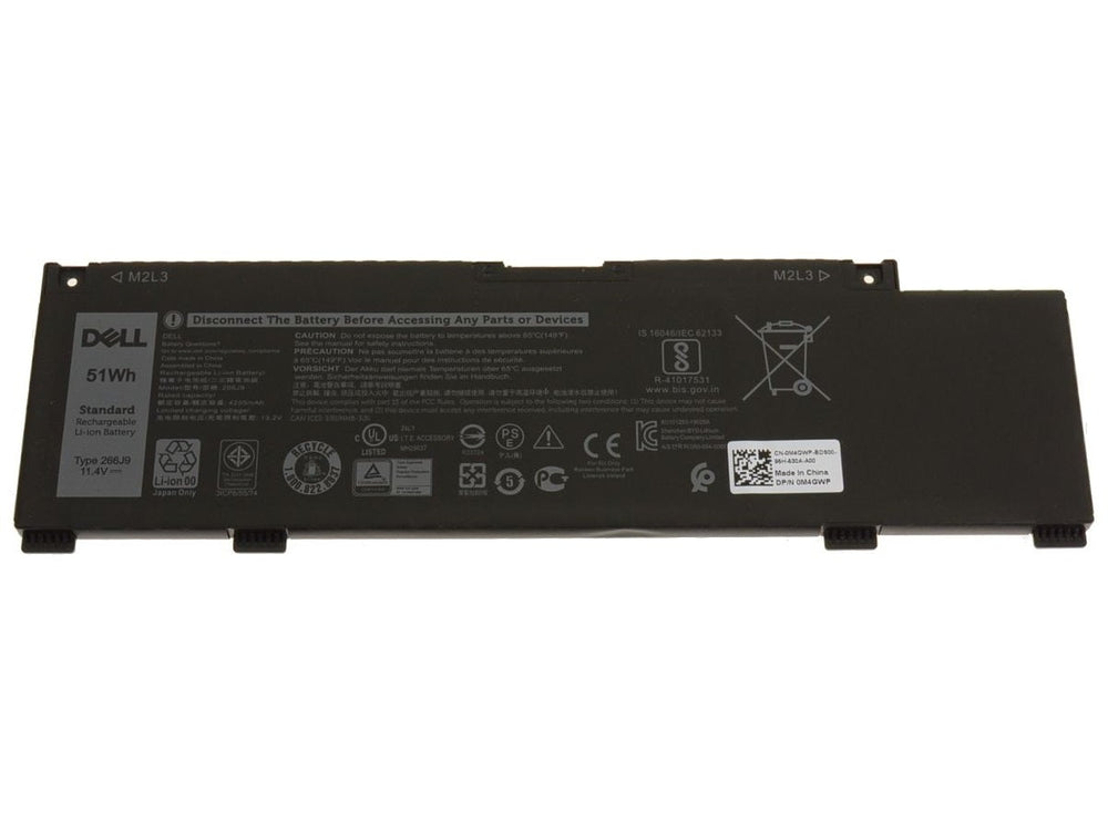 51Wh Replacement 266J9 Dell Inspiron 14 5490, G3 3590 Series, P89F001 3-cell Replacement Laptop Battery - JS Bazar