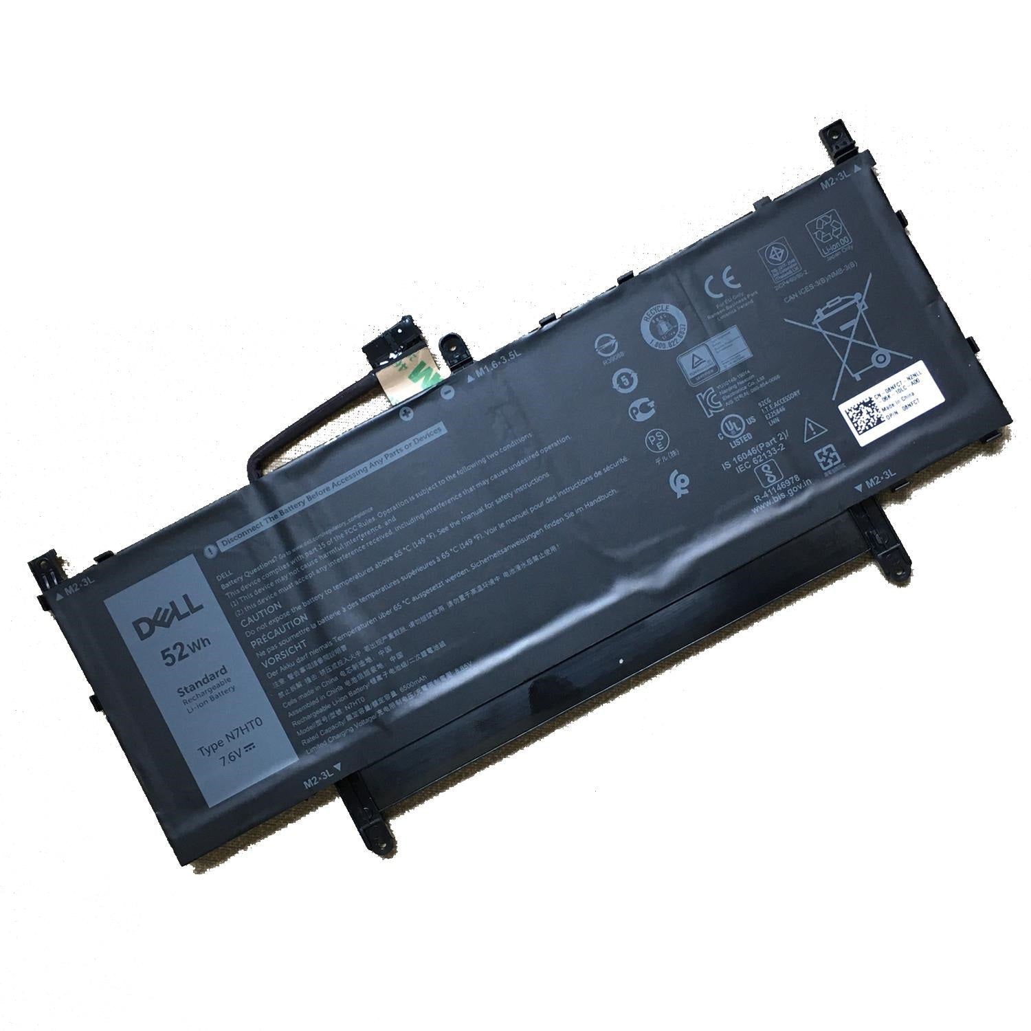 Replacement N7HT0 Dell Latitude 15 9510 Series, Latitude 15 9510 6HN1M Replacement Laptop Battery