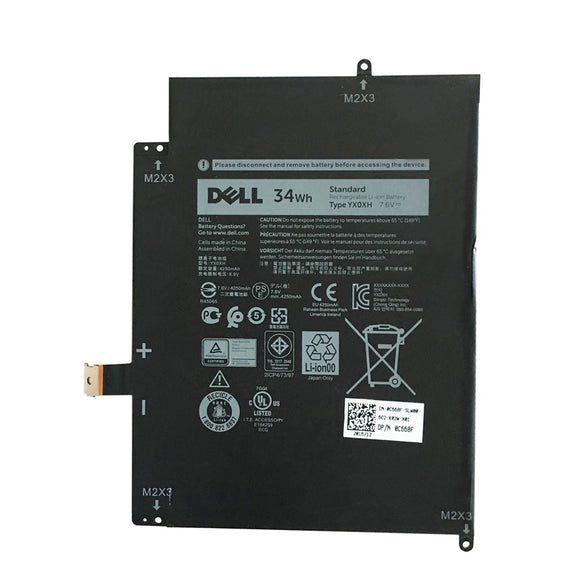 Replacement YX0XH Dell Latitude 12 7000 7285 Series Replacement Laptop Battery Laptop Batteries JS Bazar