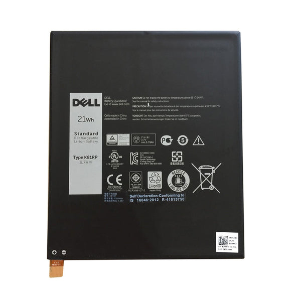 3.7V 21WH 5210mAh Original K81RP Dell Venue 8 7000 7840 05P040 series Dell Tablet Battery Laptop Batteries JS Bazar