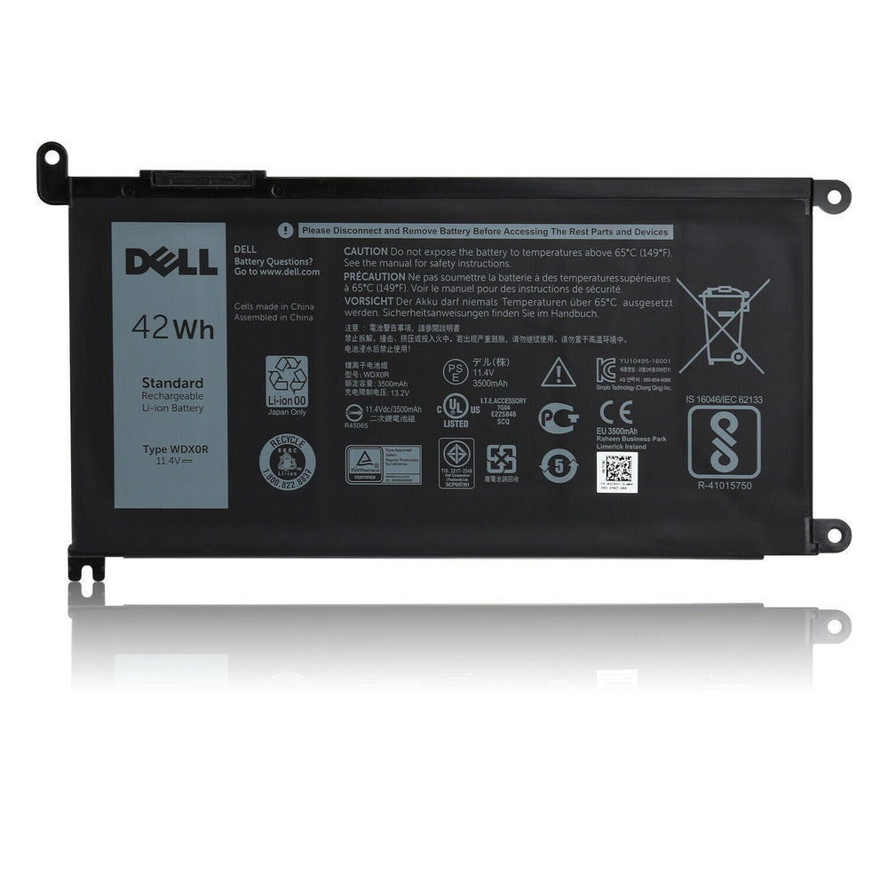 Original Dell Inspiron 15 13 P75G001 Latitude 13 Vostro 14, 15 (5471) 11.1V 42Wh Battery 3CRH3 03CRH3 - JS Bazar