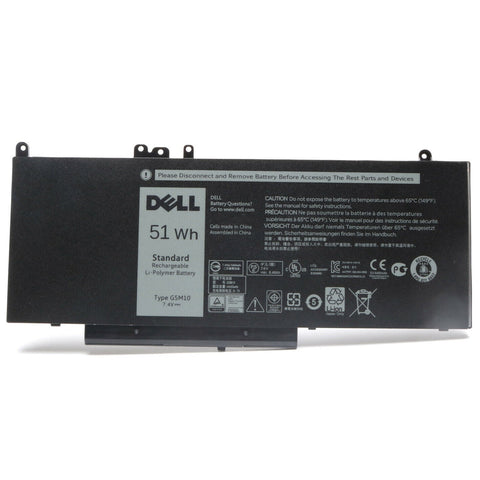 Replacement G5M10 Dell 3160 E5250 E5450 E5550 E5270 E5470 Type G5M10 7.6 7000mAh/52Wh Replacement Laptop Battery