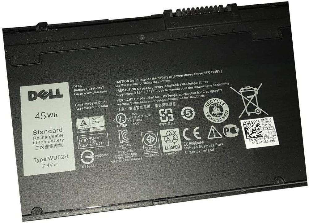 WD52H Replacement Dell Latitude 12 7000 Series, Latitude E7250, Latitude E7240 Replacement Laptop Battery - JS Bazar