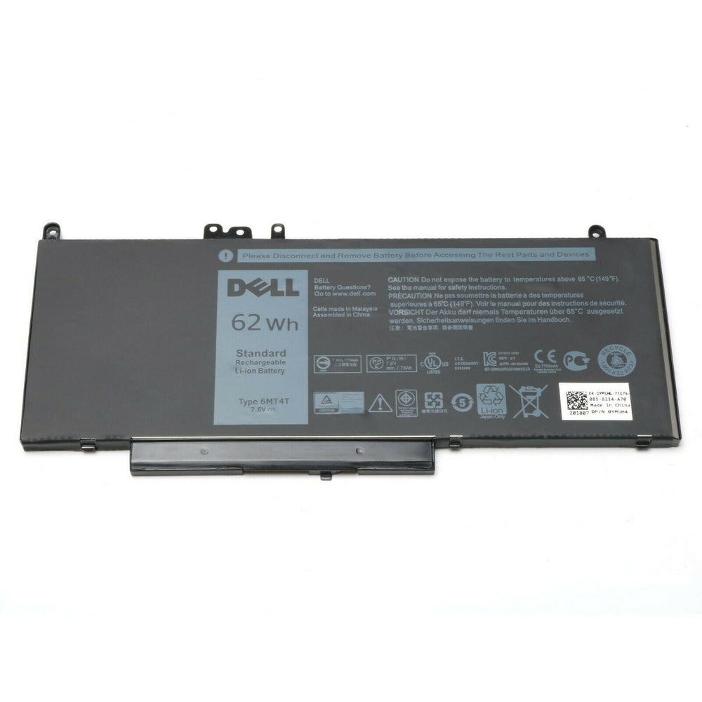 Dell Latitude E5470 / E5570 / Precision 3510 4-cell 62wh Laptop Battery - 6MT4T - JS Bazar