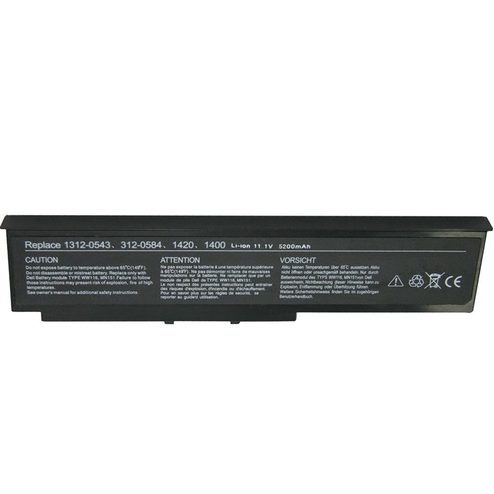 Dell Inspiron 1420, Vostro 1400 Replacement for MN151 WW116 PR693 FT080 Dell Laptop Battery Laptop Batteries JS Bazar