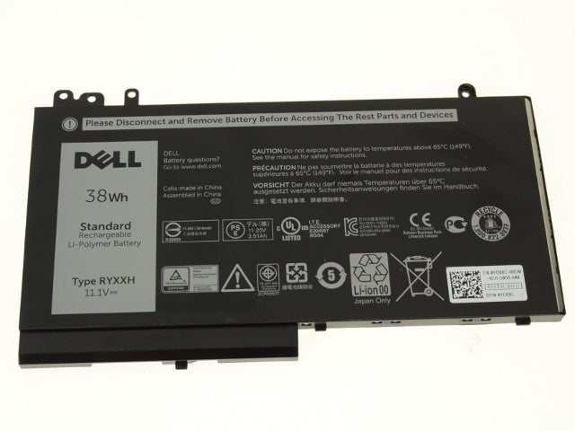 Replacement 11.1V 38Wh RYXXH Dell Latitude E5450 Latitude E5550 Latitude 12 5000 Latitude 12 E5250 Replacement Laptop Battery - JS Bazar