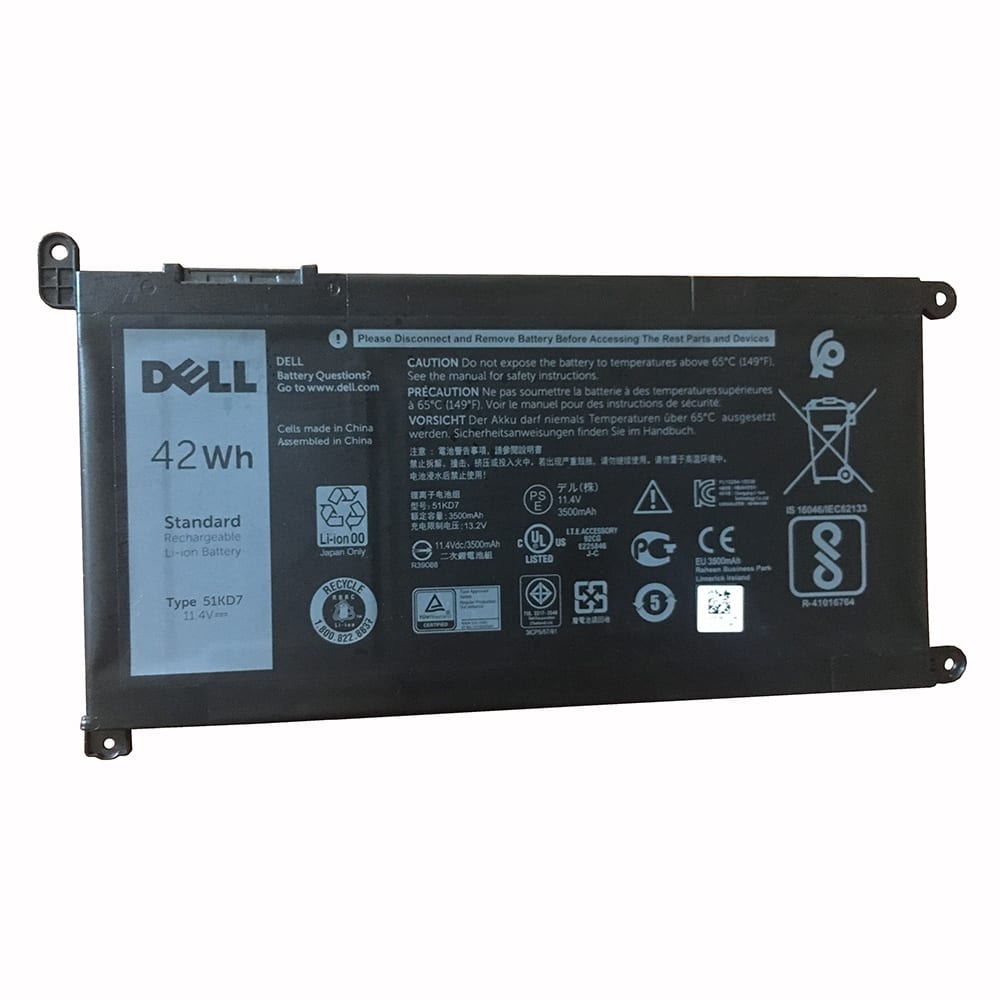 51KD7 Replacement Dell Chromebook 11 3181 2-in-1, Chromebook 11 3189 Replacement Laptop Battery - JS Bazar