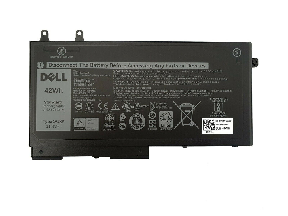 New Dell  Replacement Latitude 5400 5401 5500 / Precision 3540 3-Cell 42Wh Replacement Laptop Battery - 1V1XF - JS Bazar