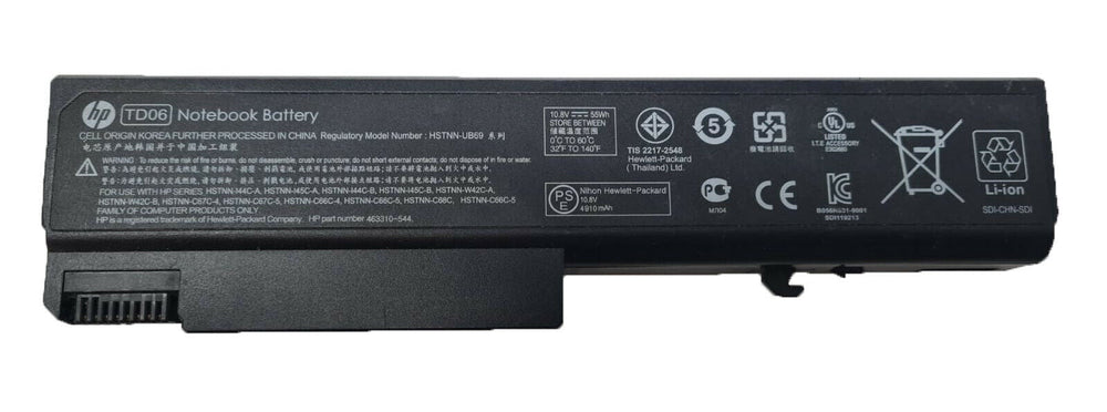 Replacement TD06 HP Compaq 6736B 6730B 6700B 6530B, EliteBook 8440P Laptop Battery - JS Bazar