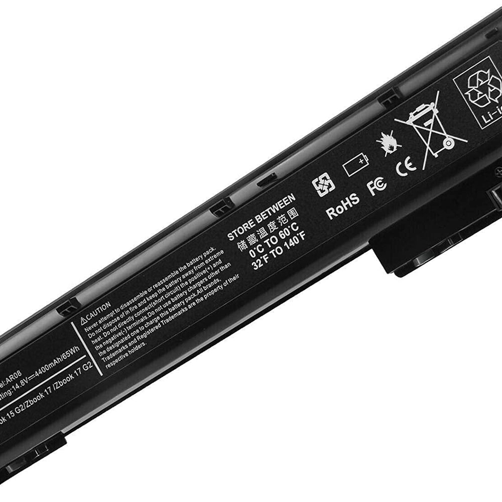 HP ZBook 15 G2 M4R53ET, ZBook 17 G2 M3M07EC, AR08XL HSTNN-IB4I HSTNN-DB41 Replacement Laptop Battery - JS Bazar