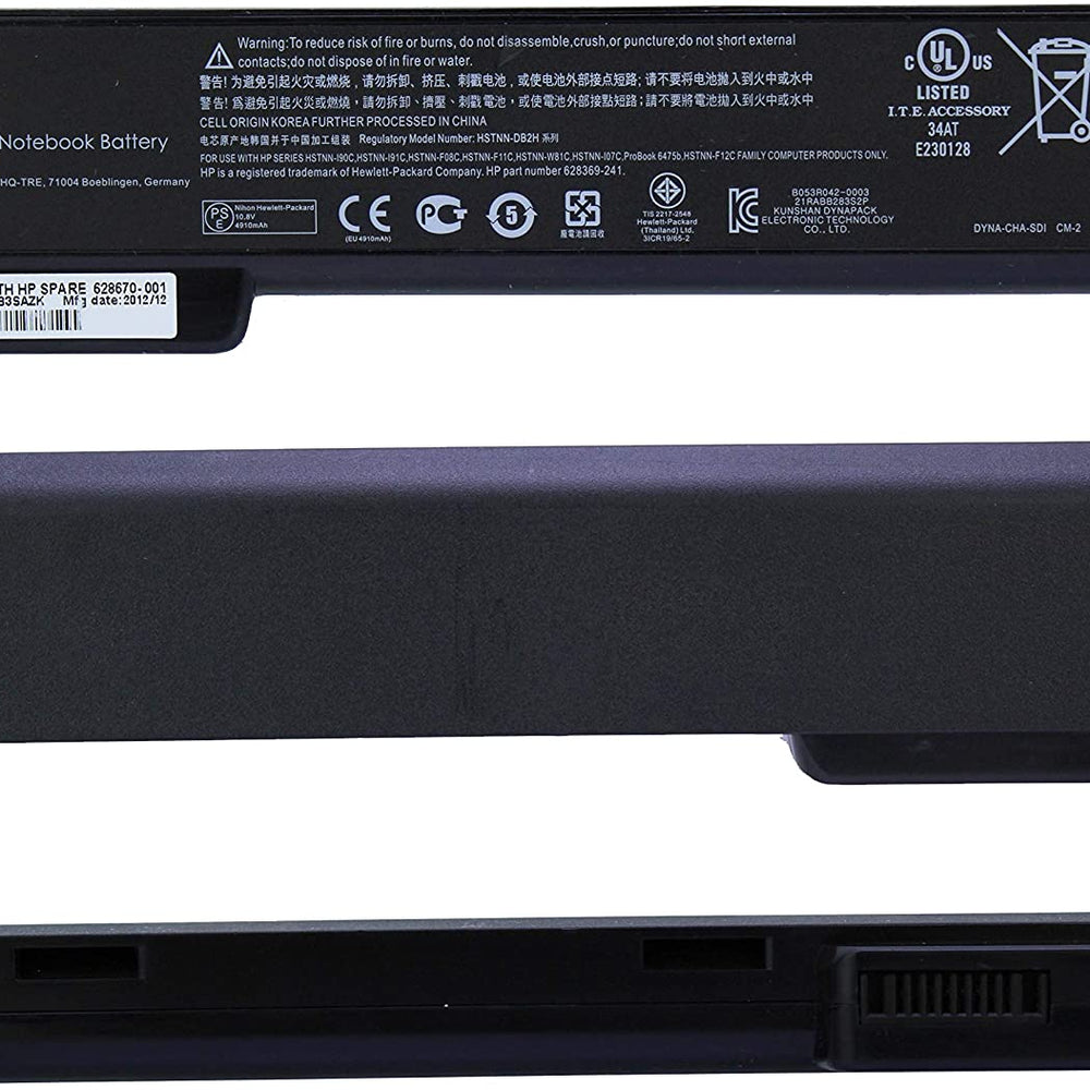 Replacement HP EliteBook CC06XL, 8460p 8460w 8470p 8470w 8560p 8570p, ProBook 6360b 6460b 6465b 6470b 6475b 6560b 6565b 6570b Laptop Battery - JS Bazar