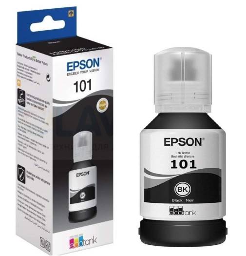 Epson 101 Black Ink Bottle 127ml - Black (106300 / C13T03V14A) Cartridges JS Bazar
