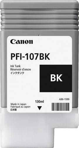 Genuine Black Canon PFI-107BK Ink Cartridge - 6705B001AA Cartridges JS Bazar