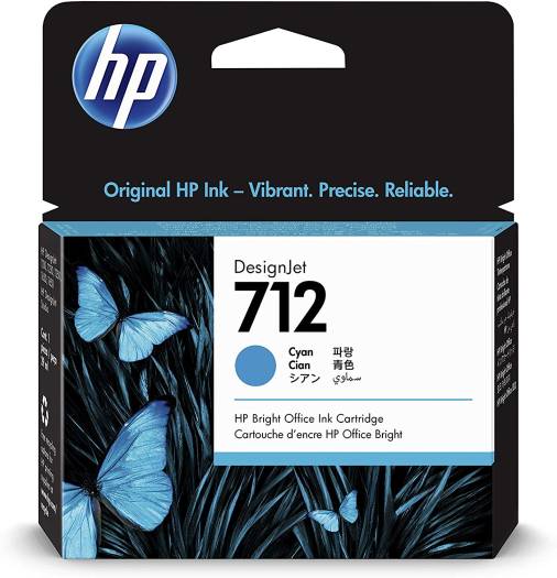 HP 712 29ml Jet Ink Cartridge, Dye Based, : 3ED67A Cartridges JS Bazar