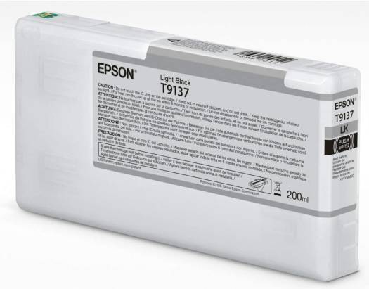 Epson T9137 Ink Cartridges, 200 ml, Ultrachrome HDR, Light Black (T9137) Cartridges JS Bazar