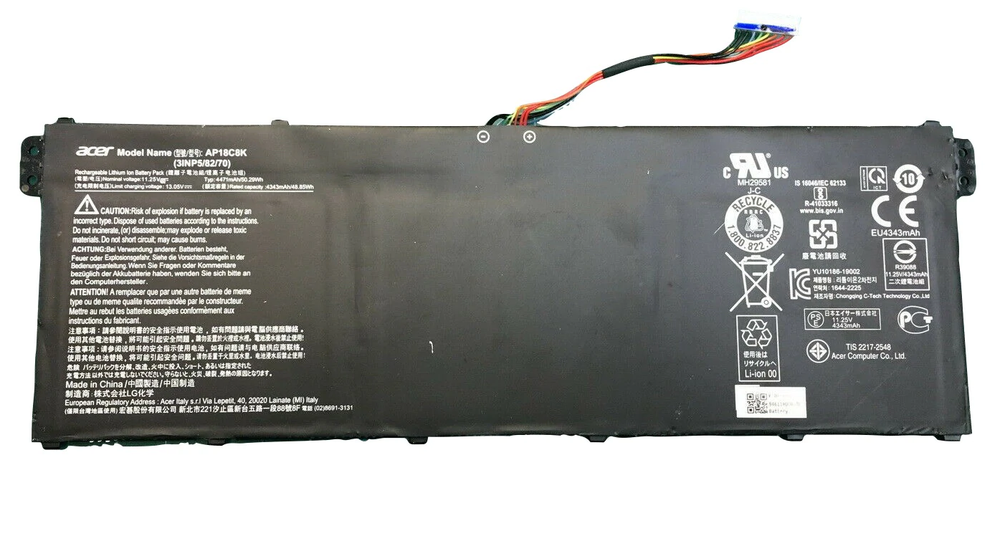 AP18C8K battery for Acer Chromebook Spin CP713-2W 5 slim A515-54 A515-43 Laptop Batteries JS Bazar