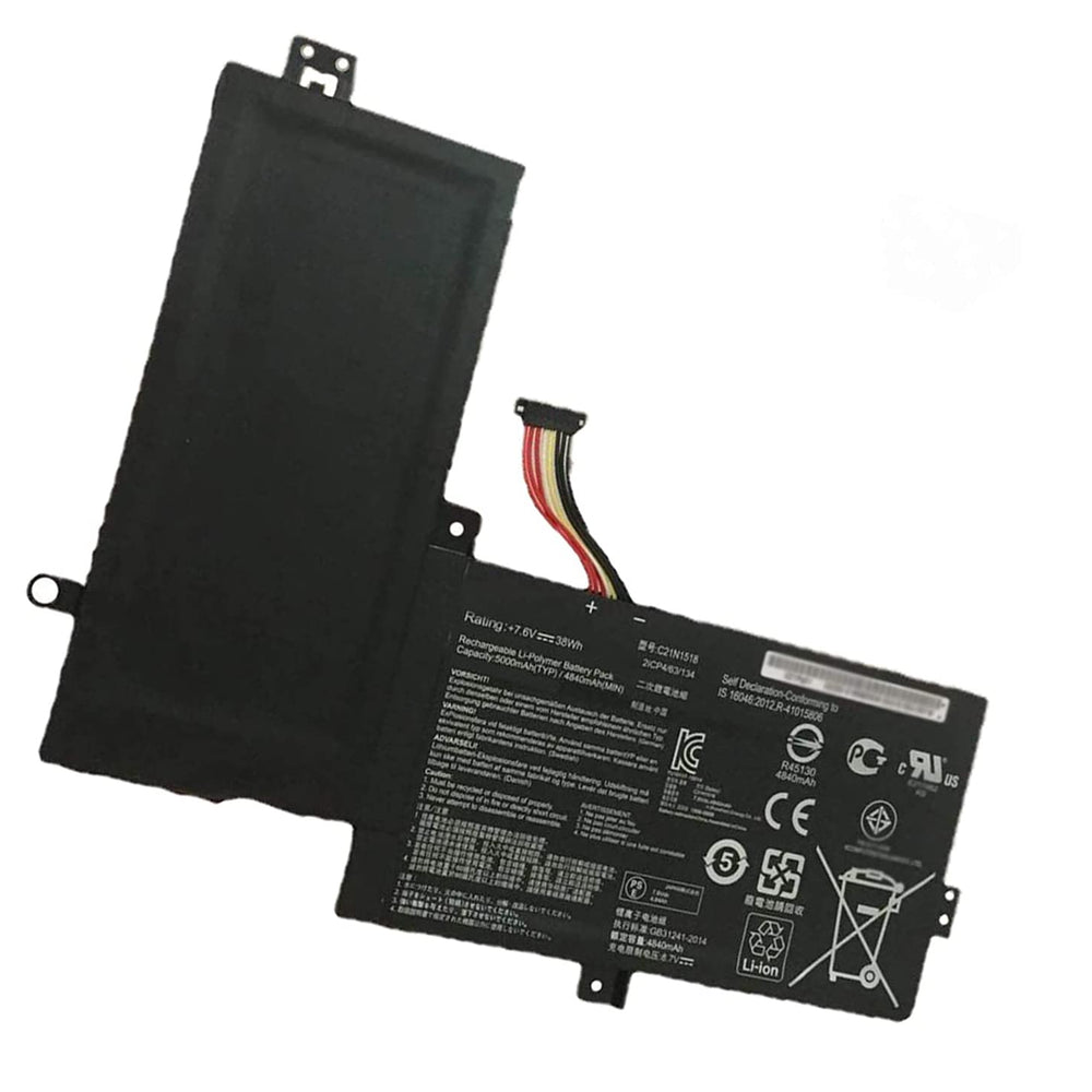 C21N1518 Asus VivoBook Flip TP501UA-CJ016T, VivoBook TP501UQ-UB71T Replacement Laptop Battery - JS Bazar