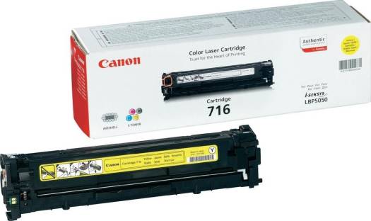 Genuine Yellow Canon 716 Toner Cartridge : 1977B002AA Toners JS Bazar