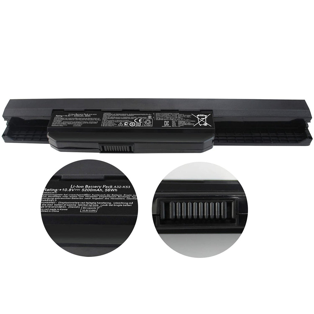 Asus a32-k53 x54 a41-k54 5200mAh replacement laptop battery - JS Bazar