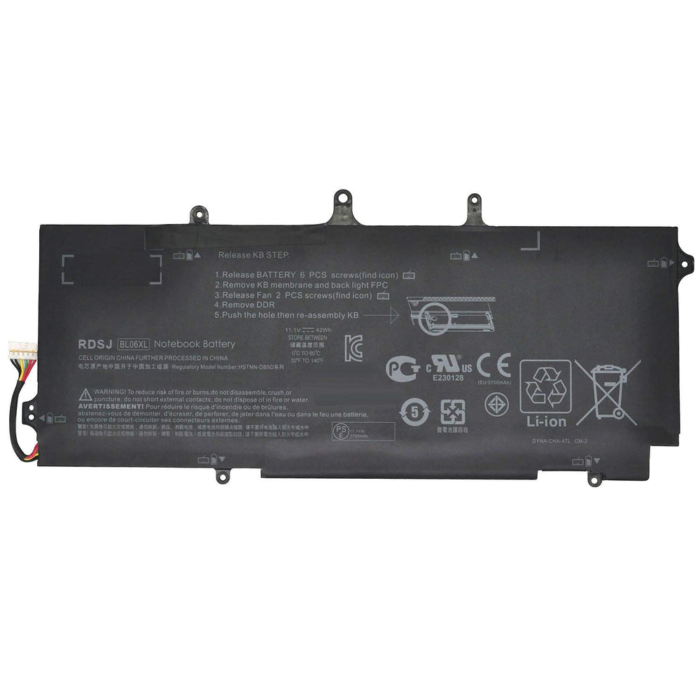 42Wh BL06XL,BL03XL HP EliteBook 1040 G1, Notebook Internal Replacement Battery - JS Bazar